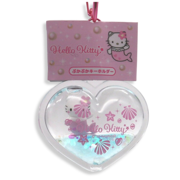 Sanrio Hello Kitty Pink Mermaid Floating Keychain