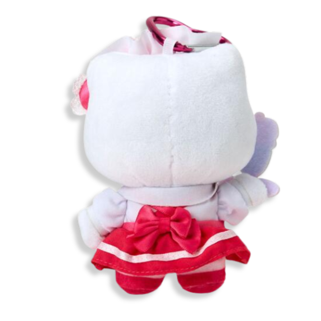 Sanrio Hello Kitty Red Lovely Frill Maid Plush Keychain
