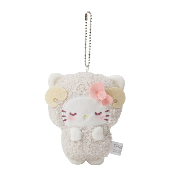 Sanrio Hello Kitty Sleeping Sheep Mascot Plush Keychain
