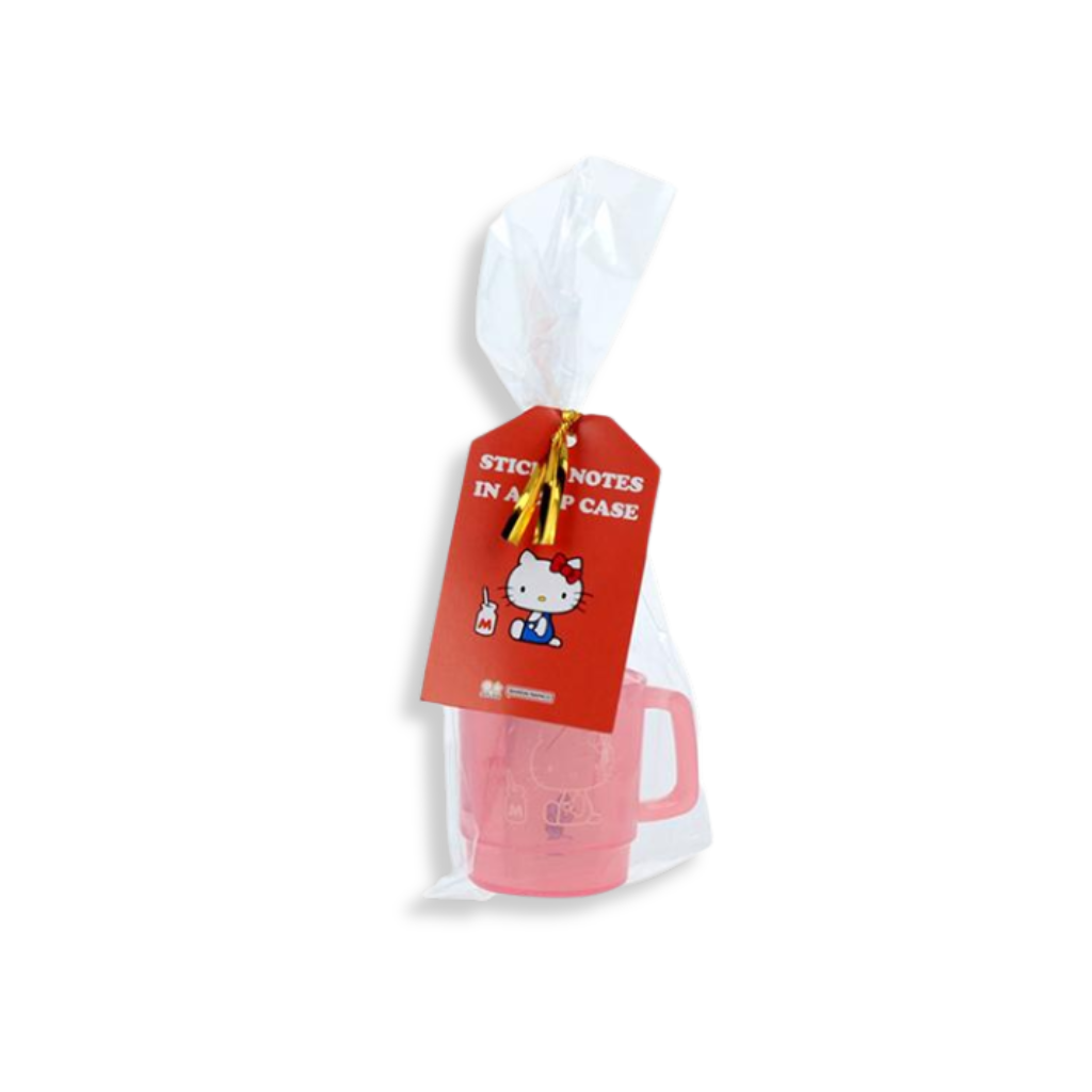Sanrio Hello Kitty Sticky Notes With Red Cup Case