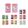 A collection of Hello Kitty-themed rectangular snack boxes or small containers shown in multiple colors on a white background, with Japanese text and a pink badge indicating 8 types.