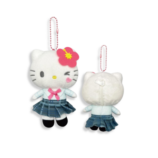 Sanrio Hello Kitty Uniform Plush Mascot Keychain 