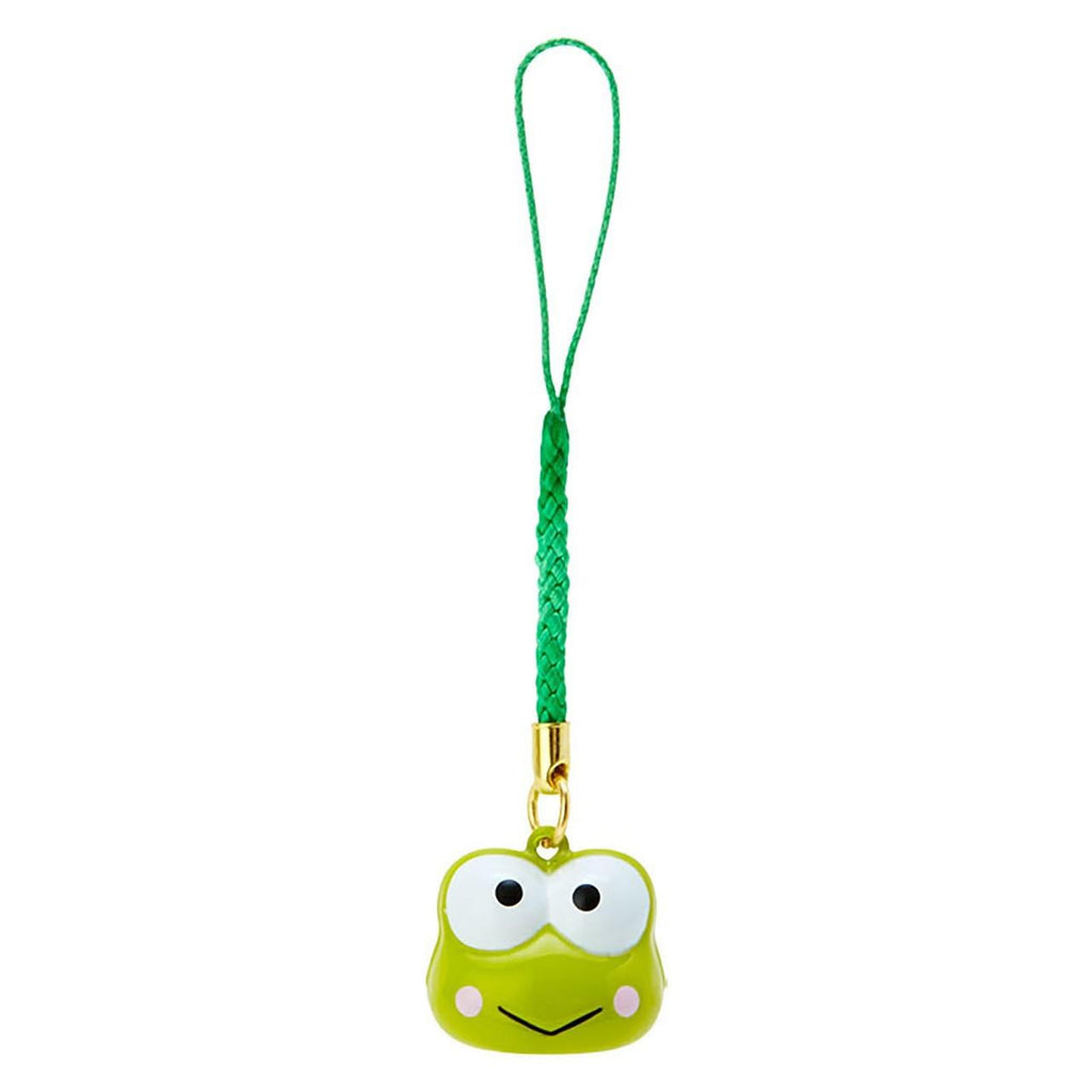 Sanrio Keroppi Face Shaped Bell Charm Strap