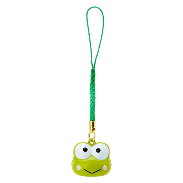 Sanrio Keroppi Face Shaped Bell Charm Strap