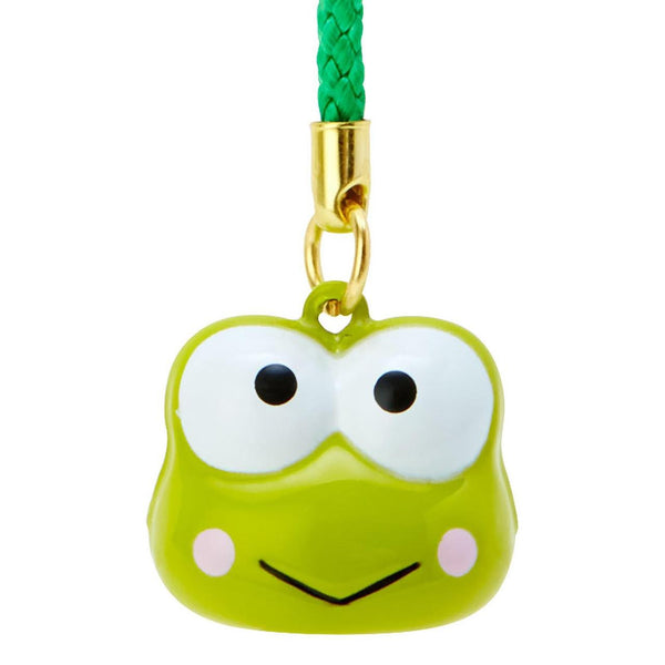 Sanrio Keroppi Face Shaped Bell Charm Strap