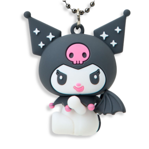 Sanrio Kuromi Black Angel Mascot Keychain