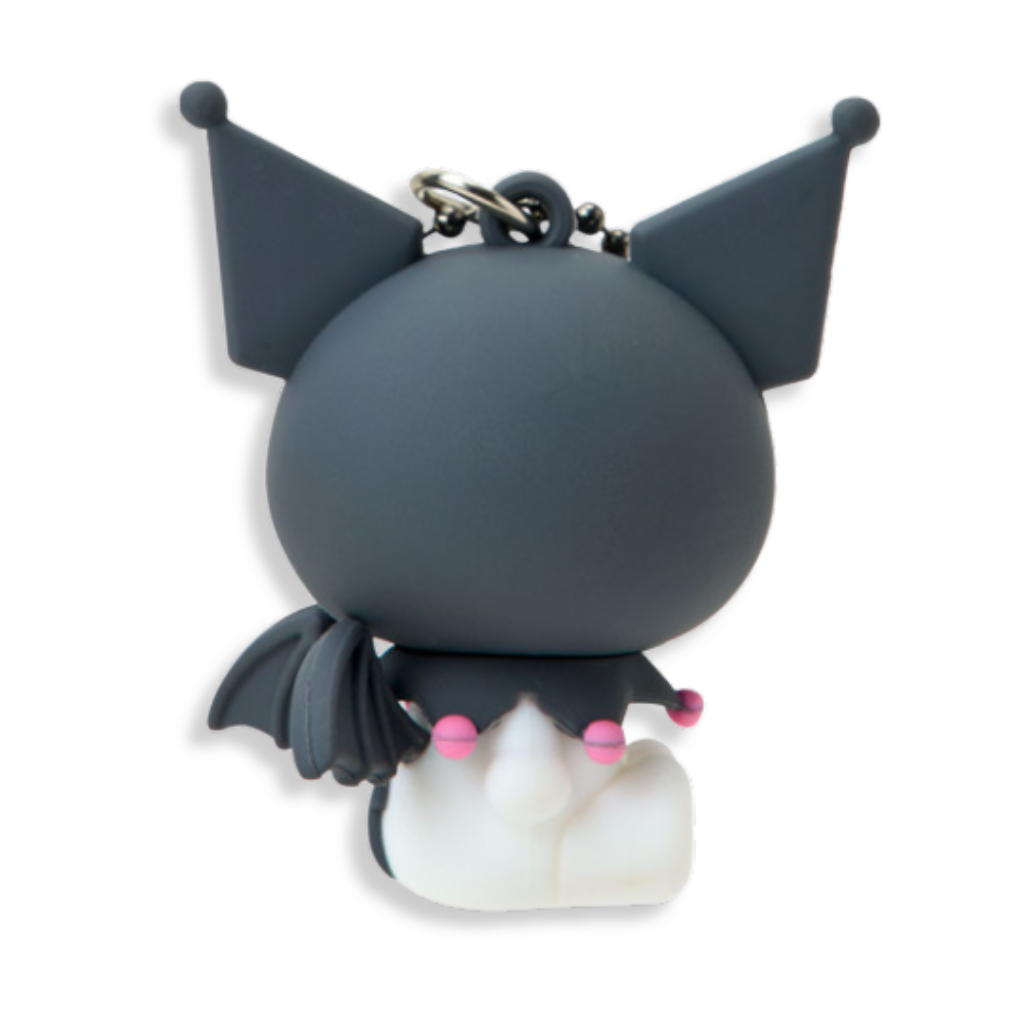 Sanrio Kuromi Black Angel Mascot Keychain