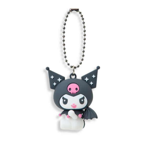 Sanrio Kuromi Black Angel Mascot Keychain