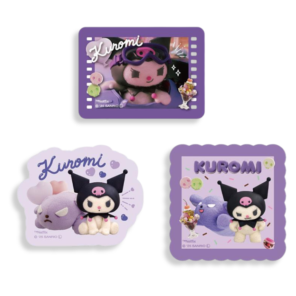 Sanrio Kuromi Clear Sticker Set