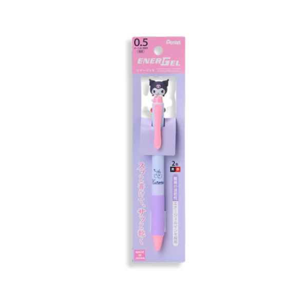 Sanrio Kuromi EnerGel Two Colour Mascot Ballpoint Pen
