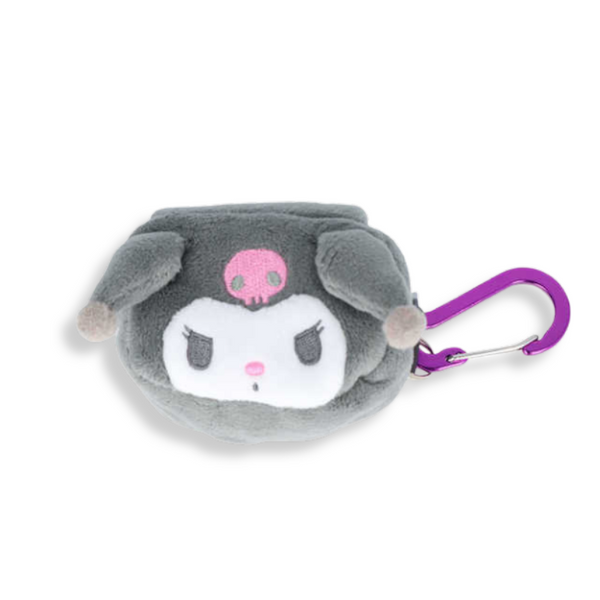 Sanrio Kuromi Face Pouch with Carabiner