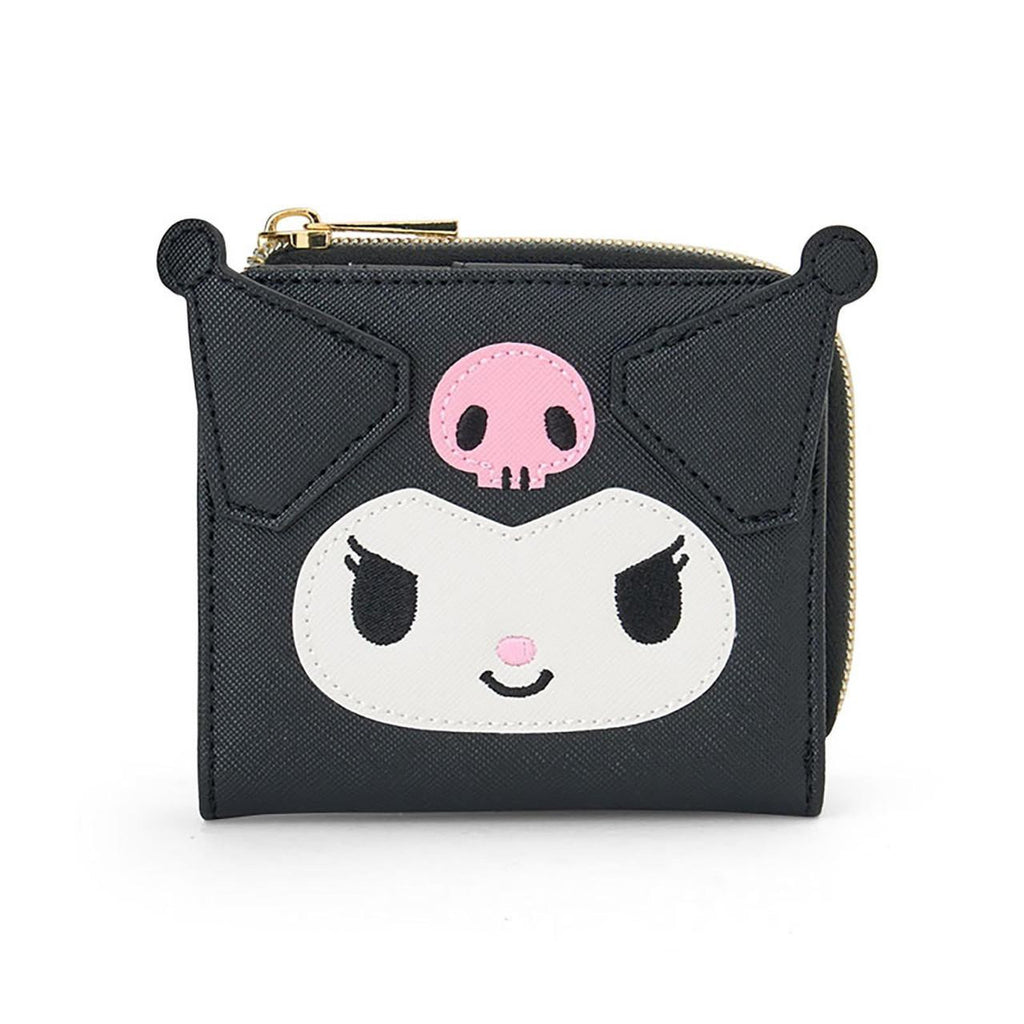 Sanrio Kuromi Face Shape Bi-Fold Wallet