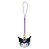 Sanrio Kuromi Face Shaped Bell Charm Strap