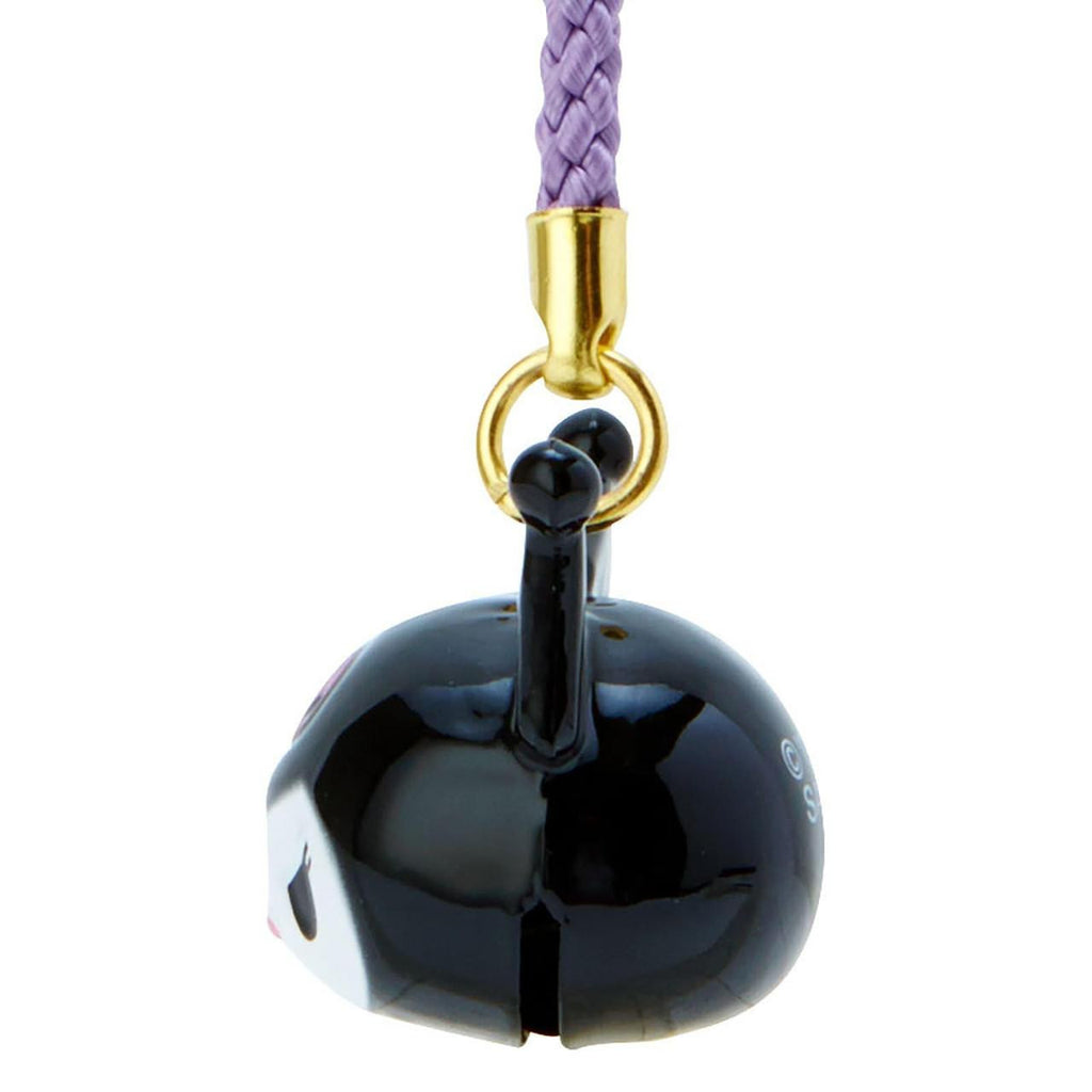 Sanrio Kuromi Face Shaped Bell Charm Strap