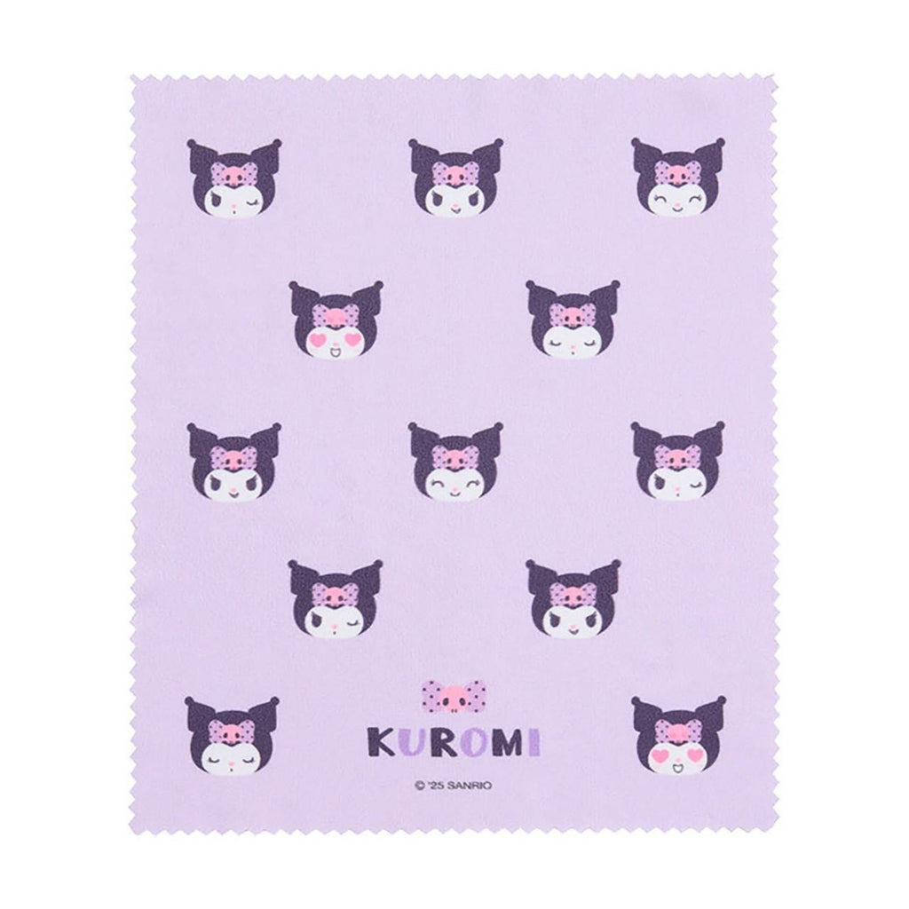 Sanrio Kuromi Hard Glasses Case with Cleaning Cloth