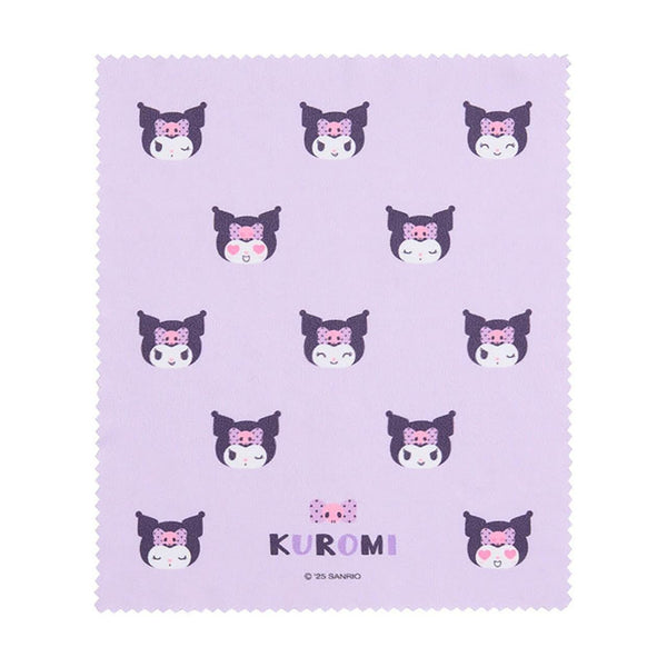 Sanrio Kuromi Hard Glasses Case with Cleaning Cloth