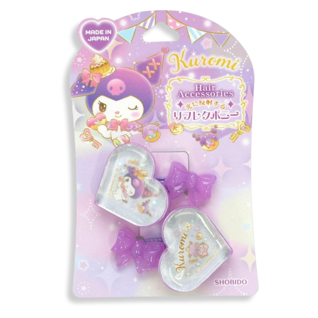 Sanrio Kuromi Heart Shape Reflect Ponytail Holder