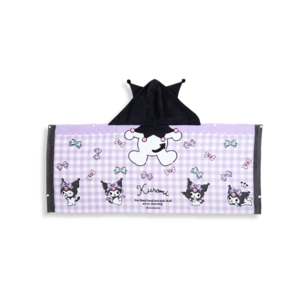 Sanrio Kuromi Hooded Towel 120cm 2