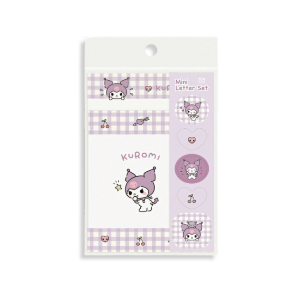 Sanrio Kuromi “Kid Blush” Mini Letter Set