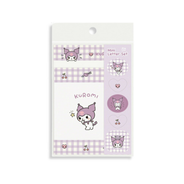 Sanrio Kuromi “Kid Blush” Mini Letter Set