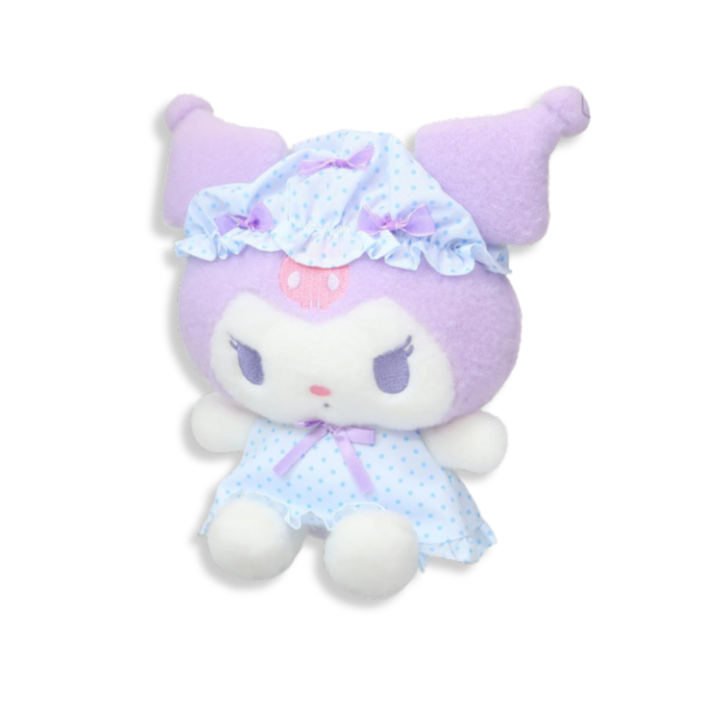 Sanrio Kuromi Nightcap Ribbon Plush 25cm