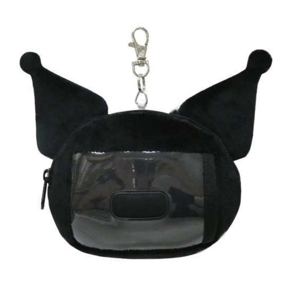 sanrio-kuromi-plush-face-pass-case