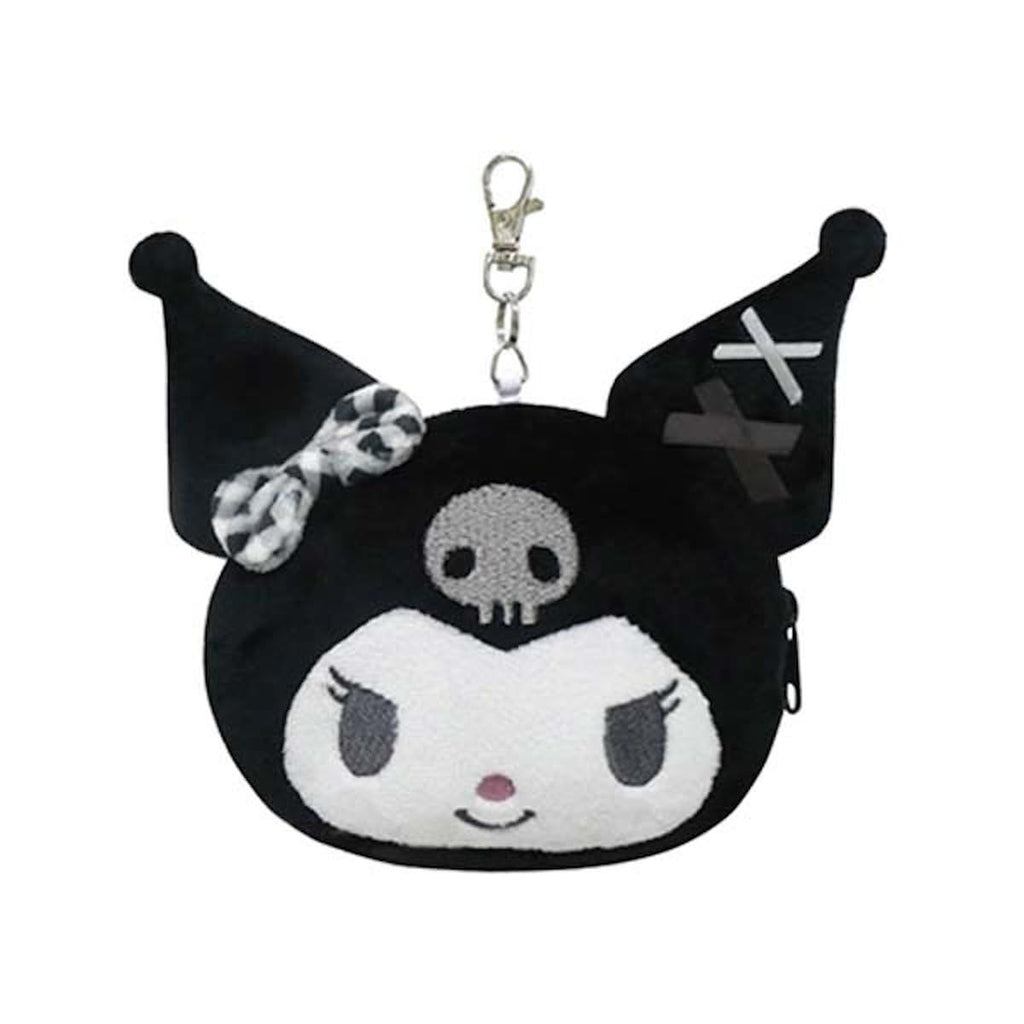 sanrio-kuromi-plush-face-pass-case