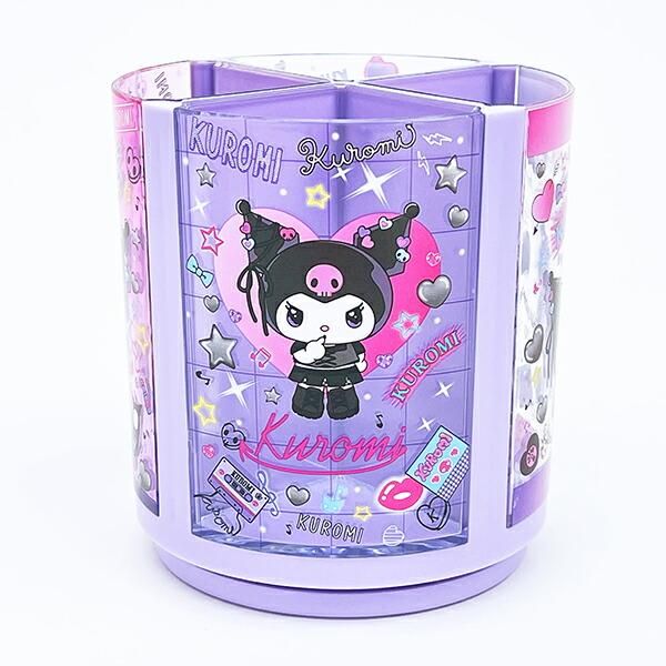 sanrio-kuromi-twinkle-eyes-rotating-pen-stand
