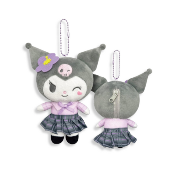 Sanrio Kuromi Uniform Plush Mascot Keychain