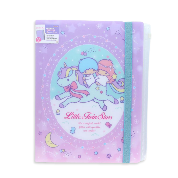 Sanrio_Little_Twin_Stars_A4_Two-Pocket_Clear_File_Folder_with_Elastic_5_Pack_1