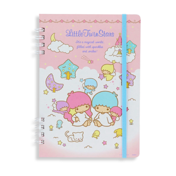 Sanrio Little Twin Stars B6 W-Ring Notebook
