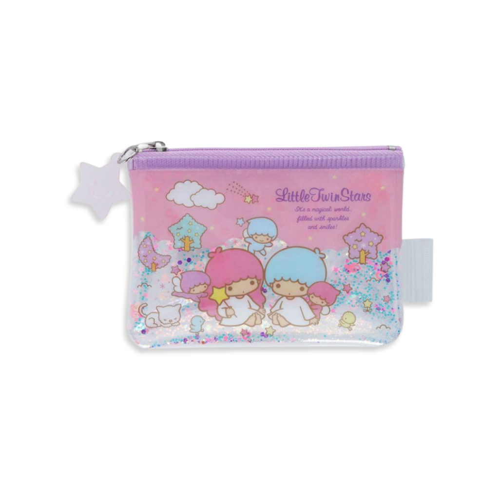 Sanrio_Little_Twin_Stars_Clear_Glitter_Pink_Mini_Pouch_1