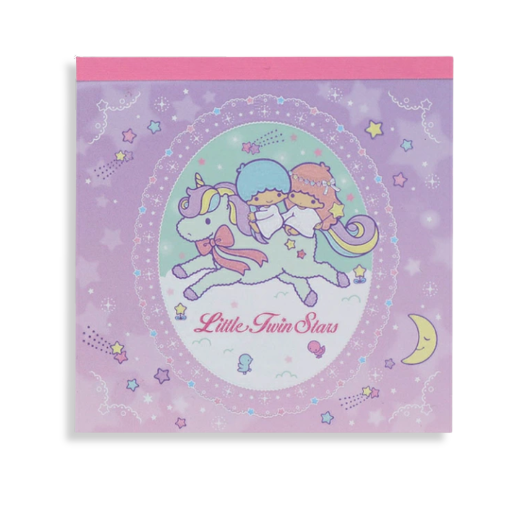 Sanrio Little Twin Stars Lavender Square Memo Pad