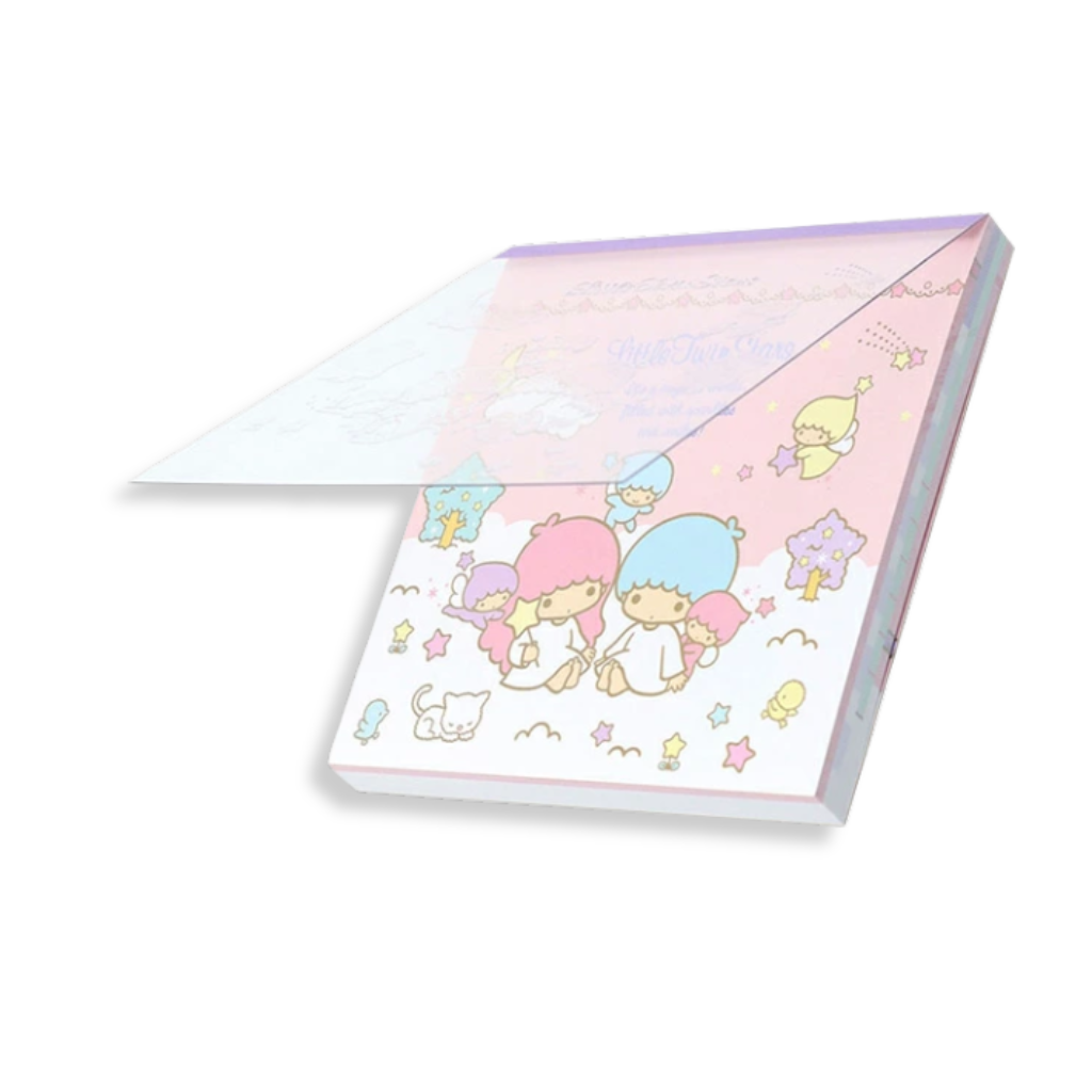 Sanrio Little Twin Stars Pink Square Memo Pad