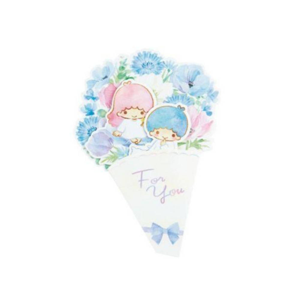 Sanrio Little Twin Stars Pop Up Card In Flower Bouquet