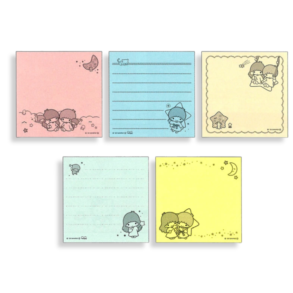 Sanrio Little Twin Stars Sticky Notes 5 Designs