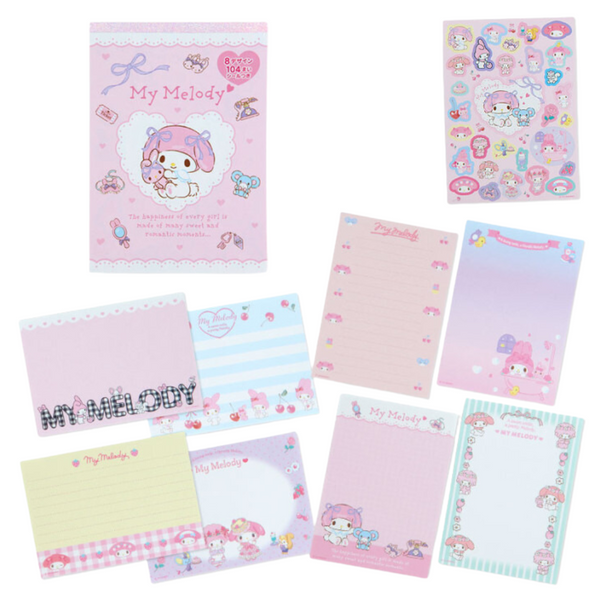 Sanrio My Melody A6 Memo Set of 8