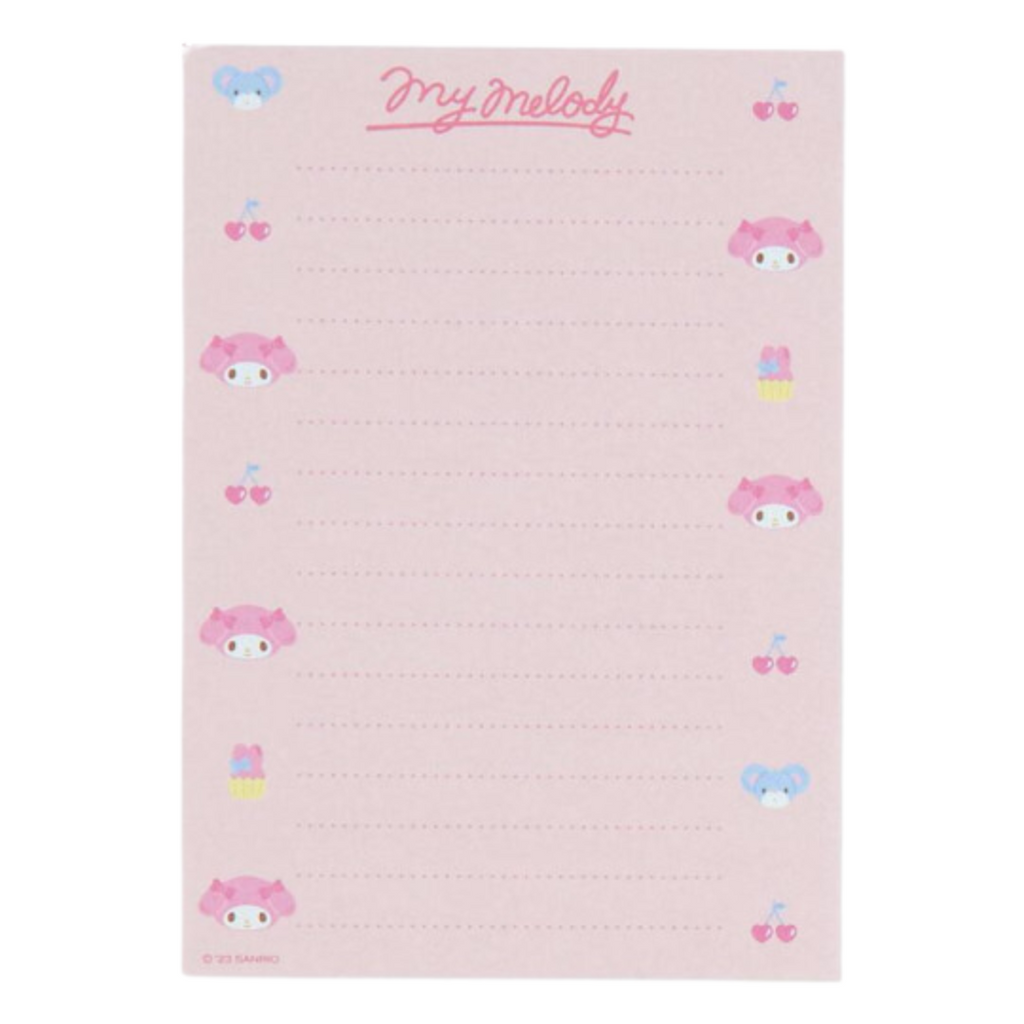 Sanrio My Melody A6 Memo Set of 8