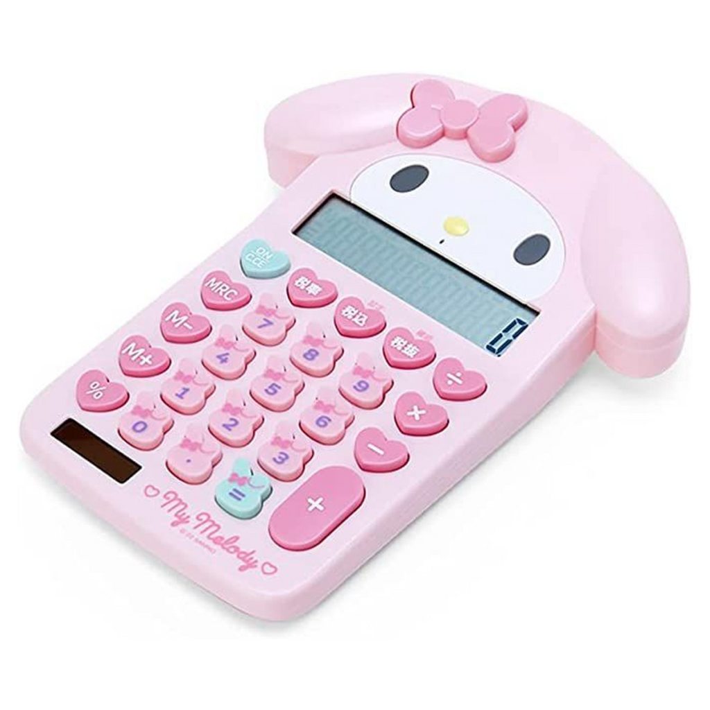 Sanrio My Melody Face Key 12 Digit Solar Powered Calculator