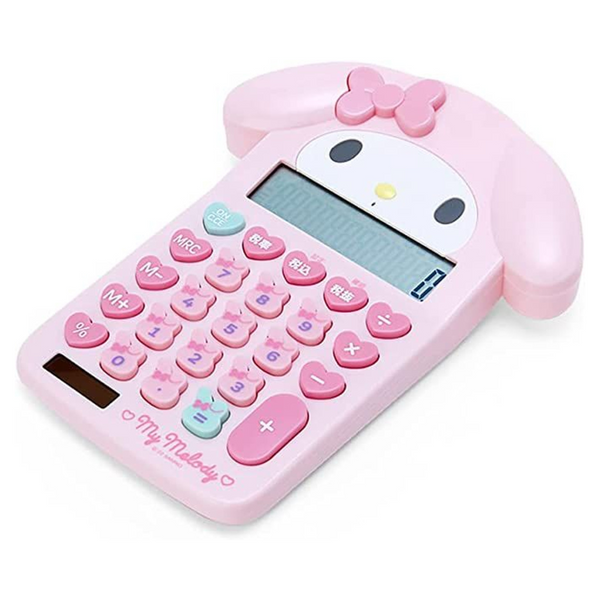 Sanrio My Melody Face Key 12 Digit Solar Powered Calculator