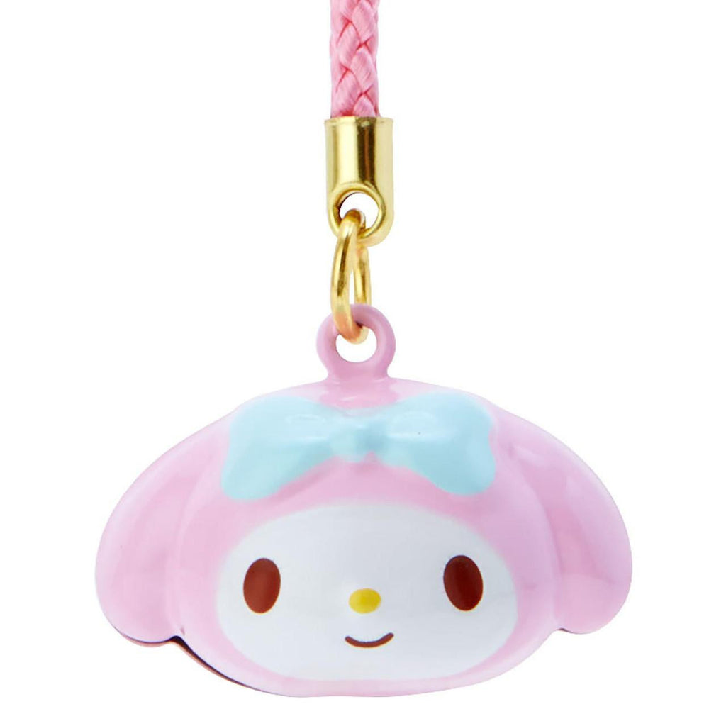Sanrio My Melody Face Shaped Bell Charm Strap