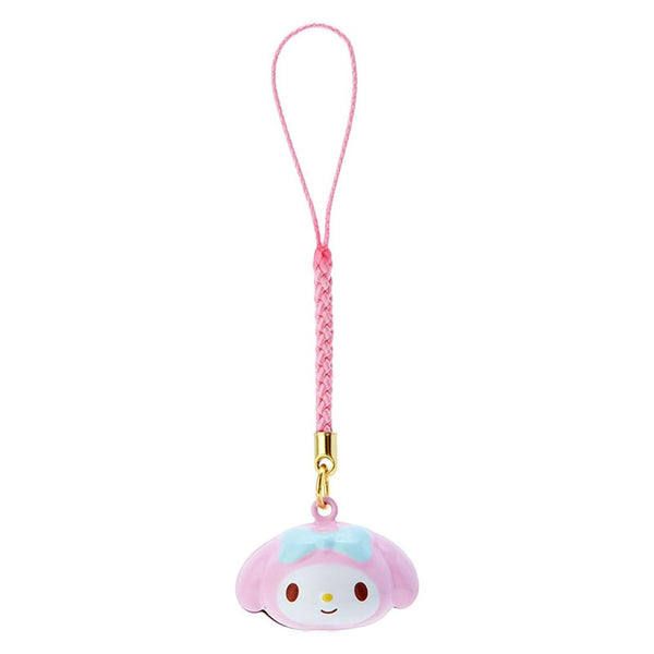 Sanrio My Melody Face Shaped Bell Charm Strap
