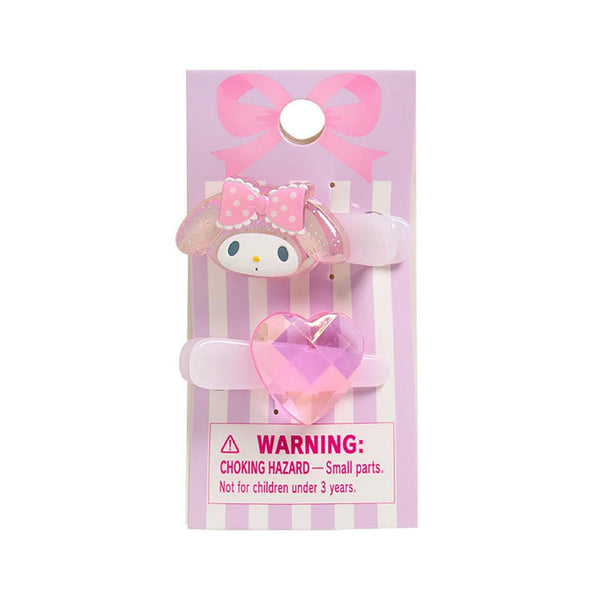 Sanrio My Melody Hair Clip Set with Heart Design