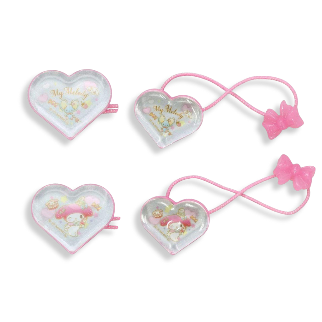 Sanrio My Melody Heart Shape Reflect Ponytail Holder