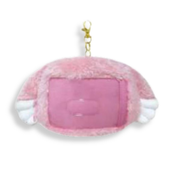Sanrio My Melody Pink Angel Fluffy Pass Case