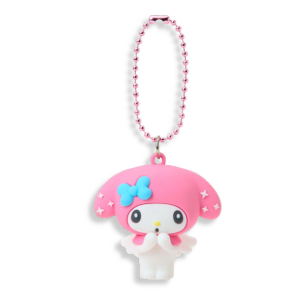 Sanrio My Melody Pink Angel Mascot Keychain