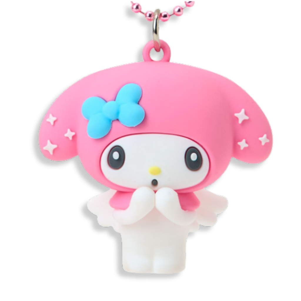Sanrio My Melody Pink Angel Mascot Keychain