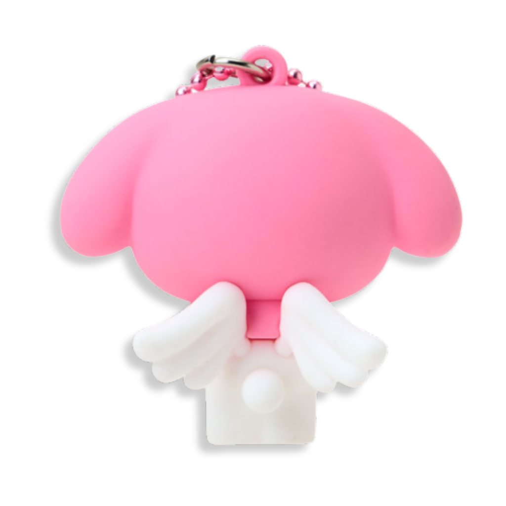Sanrio My Melody Pink Angel Mascot Keychain