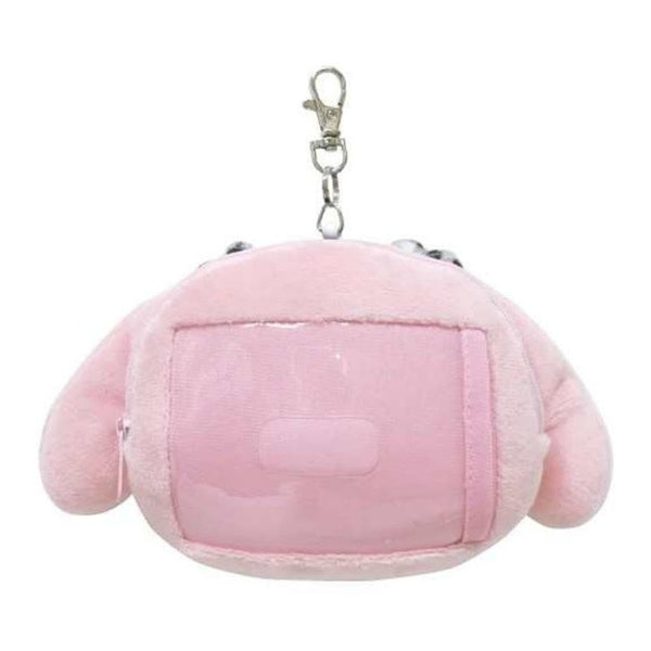 sanrio-my-melody-plush-face-pass-case