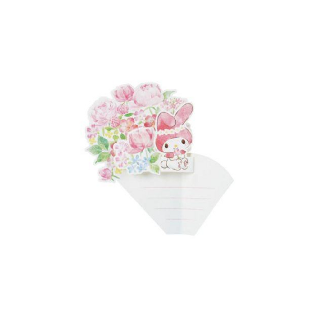 Sanrio My Melody Pop Up Card In Flower Bouquet